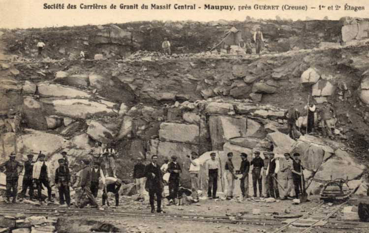 Ouvriers sur la carrière