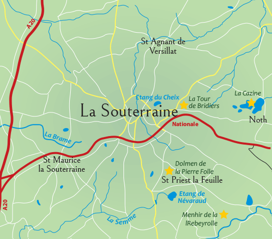 Carte de La Souterraine